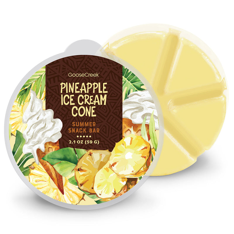 Pineapple Ice Cream Cone Wax Melt Wave 4-0637
